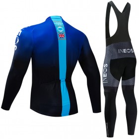 Set Fietsshirt Lange Mouw + Lange Koersbroek 2019 TEAM INEOS N002